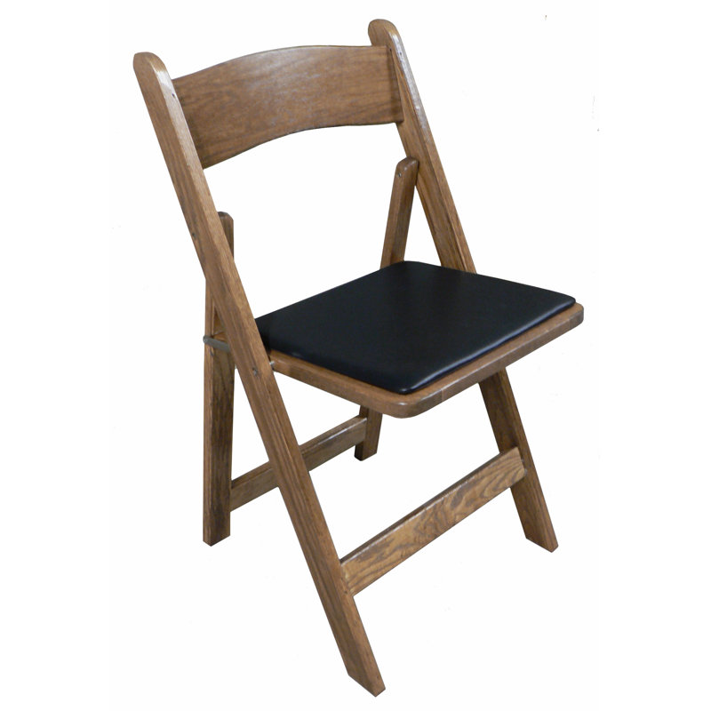 Kestell Furniture Oak Wood Padded Folding Chair & Reviews Wayfair